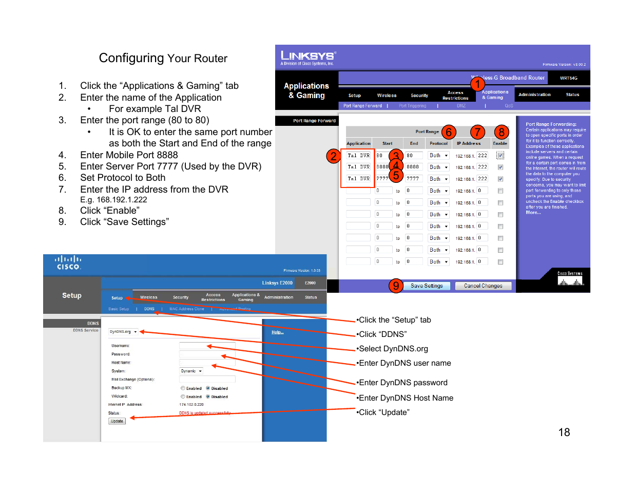 Configuring | Talos Security DR1600 Series DVR Quick Start Guide User Manual | Page 18 / 22