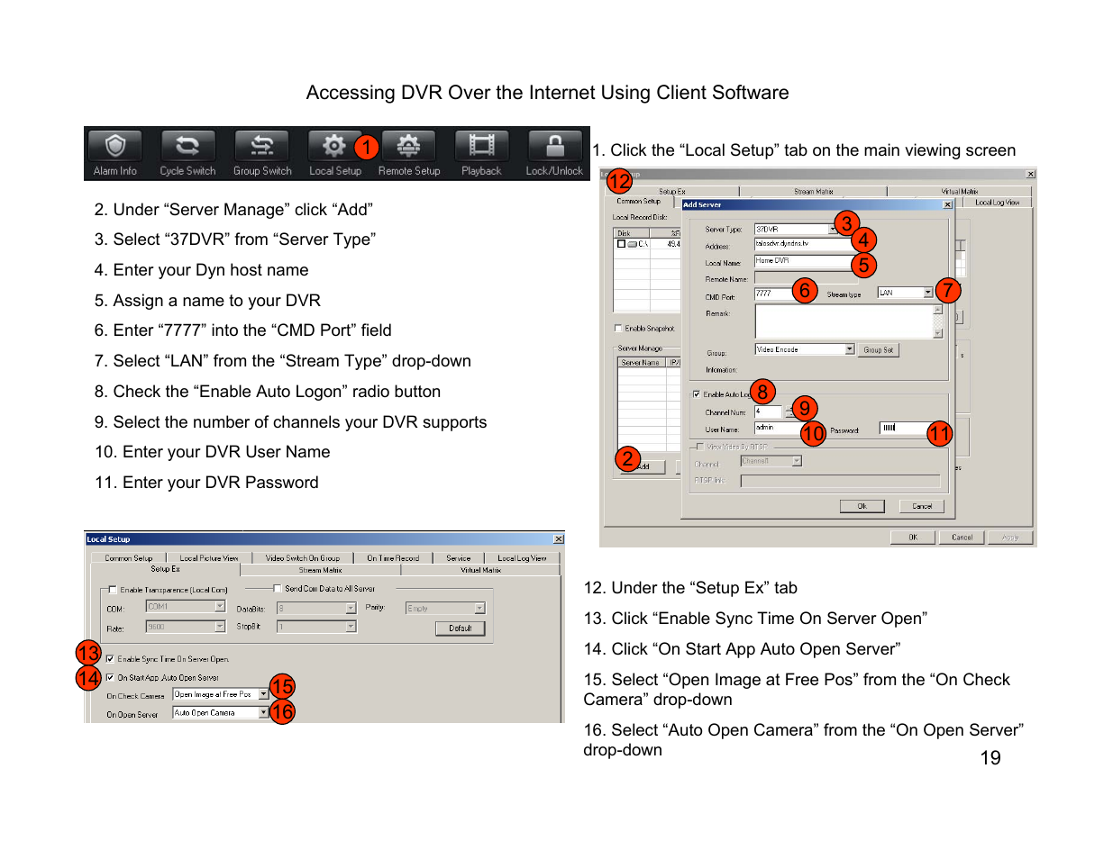 Talos Security DR1600 Series DVR Quick Start Guide User Manual | Page 19 / 22