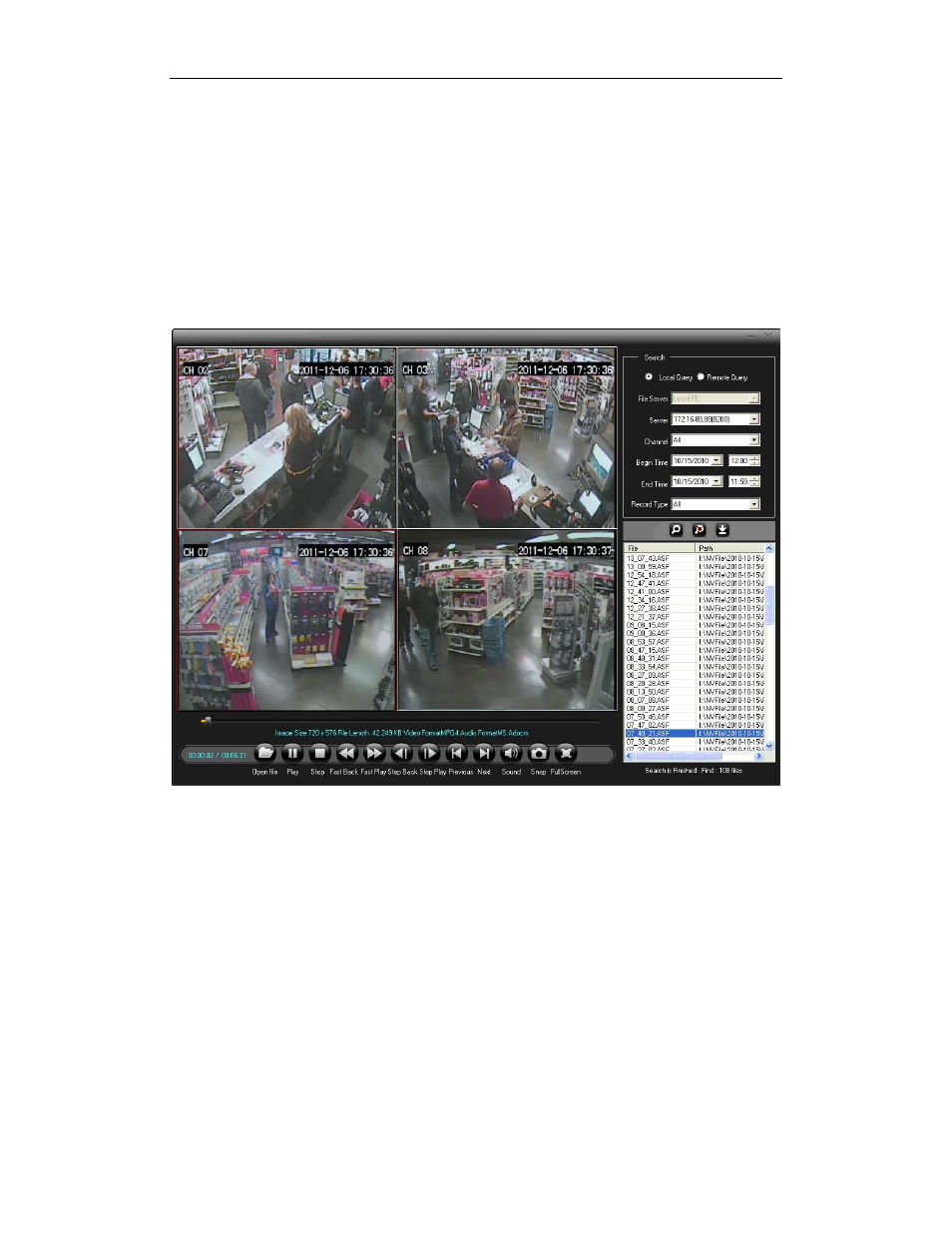2 remote setup, 3 playback | Talos Security NVClient User Manual | Page 25 / 28