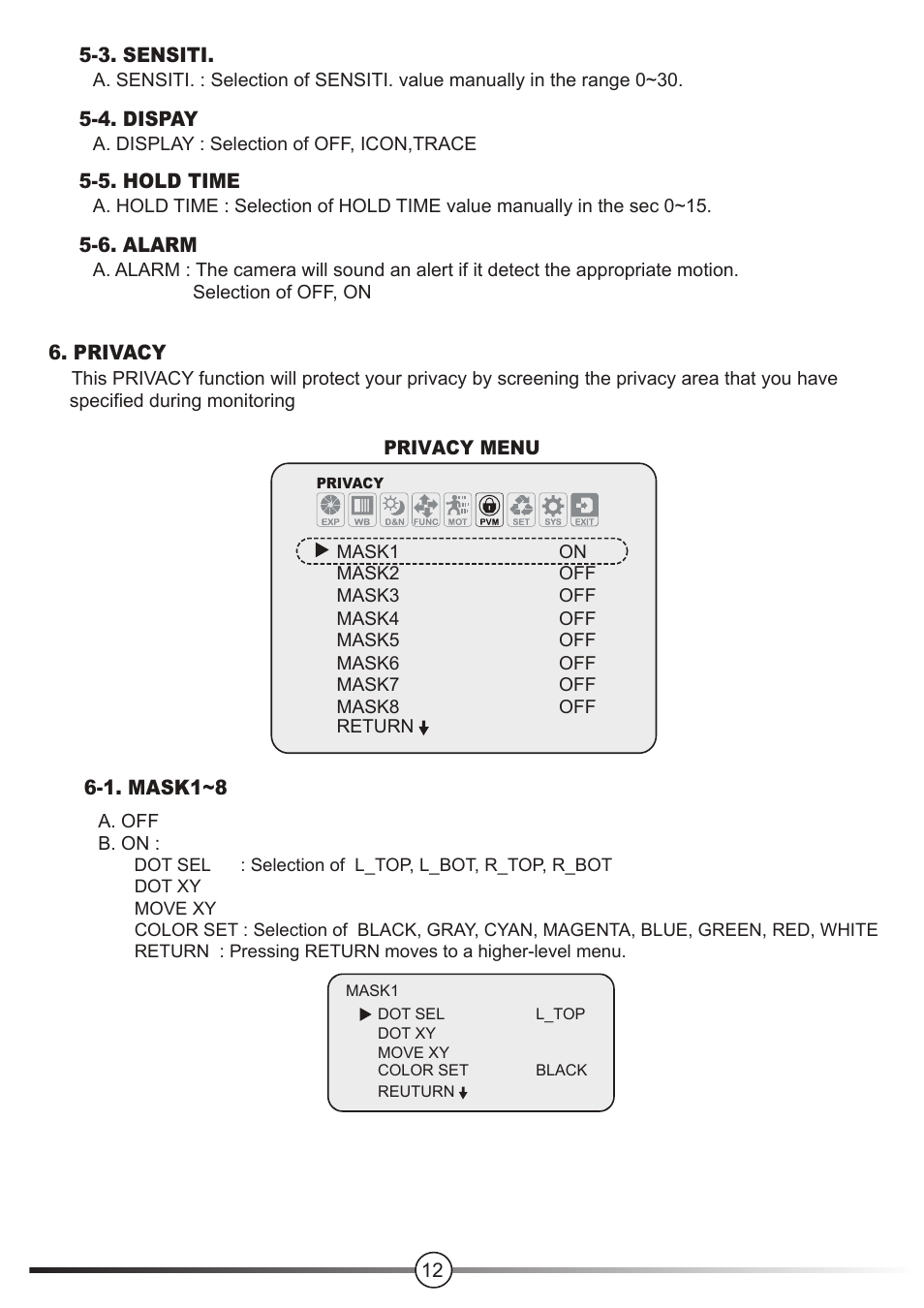 Talos Security DC1080VIR24 HD-SDI User Manual | Page 12 / 15