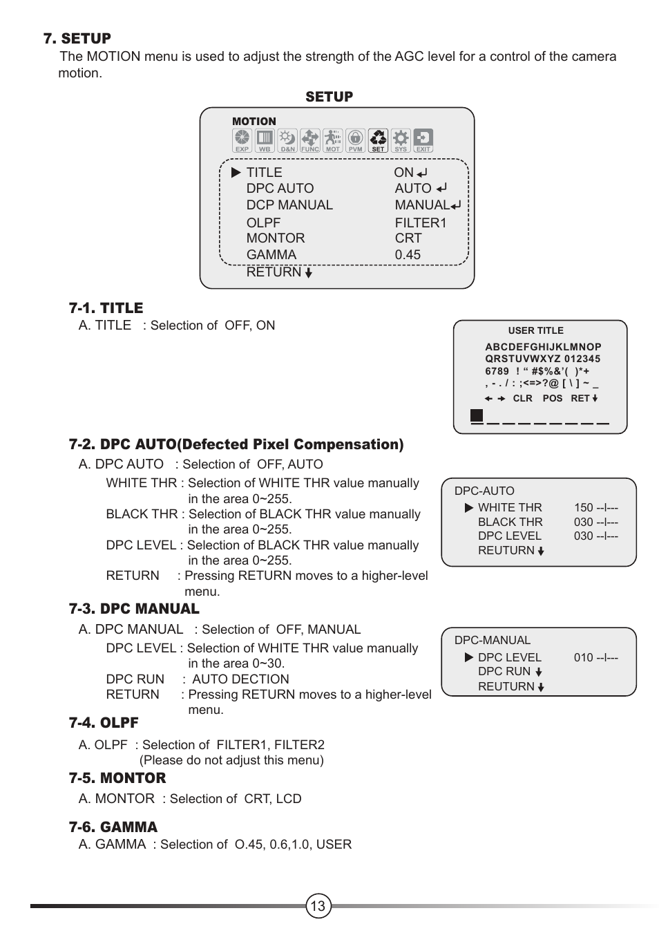 Talos Security DC1080FIR24 HD-SDI User Manual | Page 13 / 15