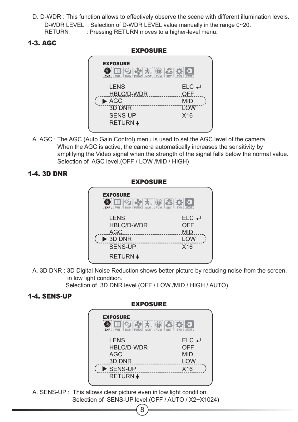 Talos Security DC1080FIR24 HD-SDI User Manual | Page 8 / 15