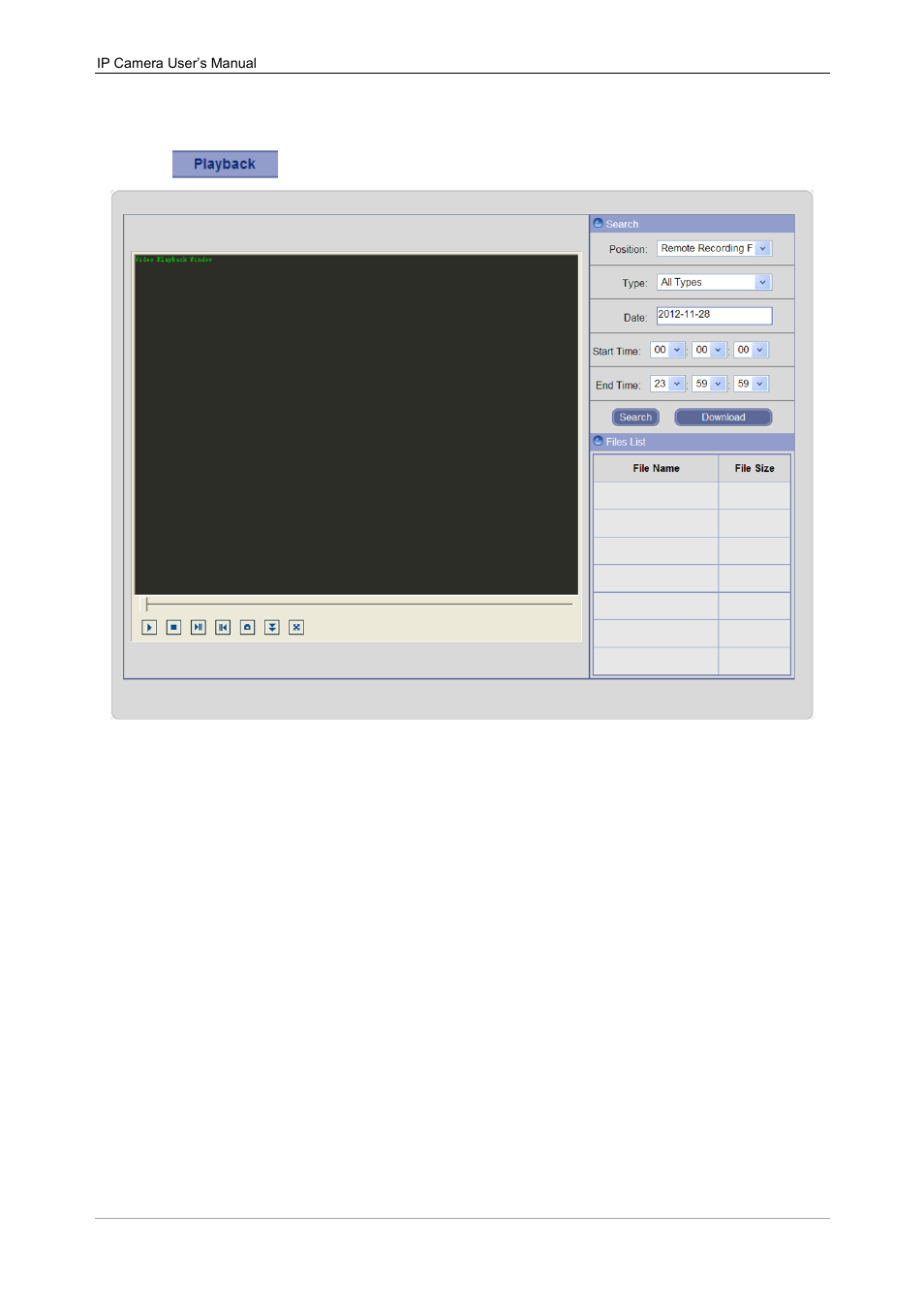 Chapter 4 record playback | Talos Security IPC311-W 720P Manual User Manual | Page 10 / 68