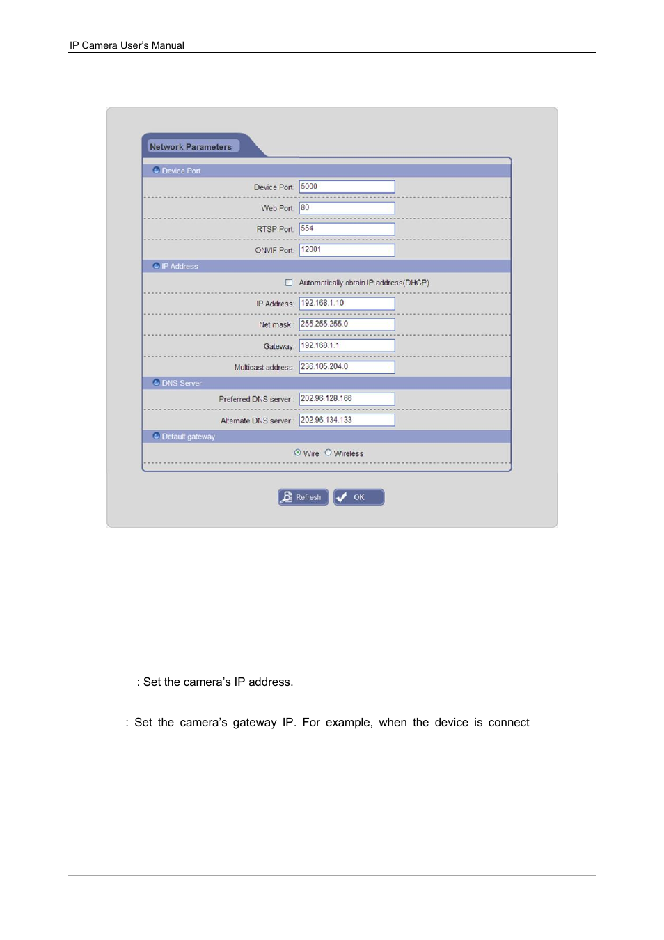 2 network configure | Talos Security IPC311-W 720P Manual User Manual | Page 13 / 68