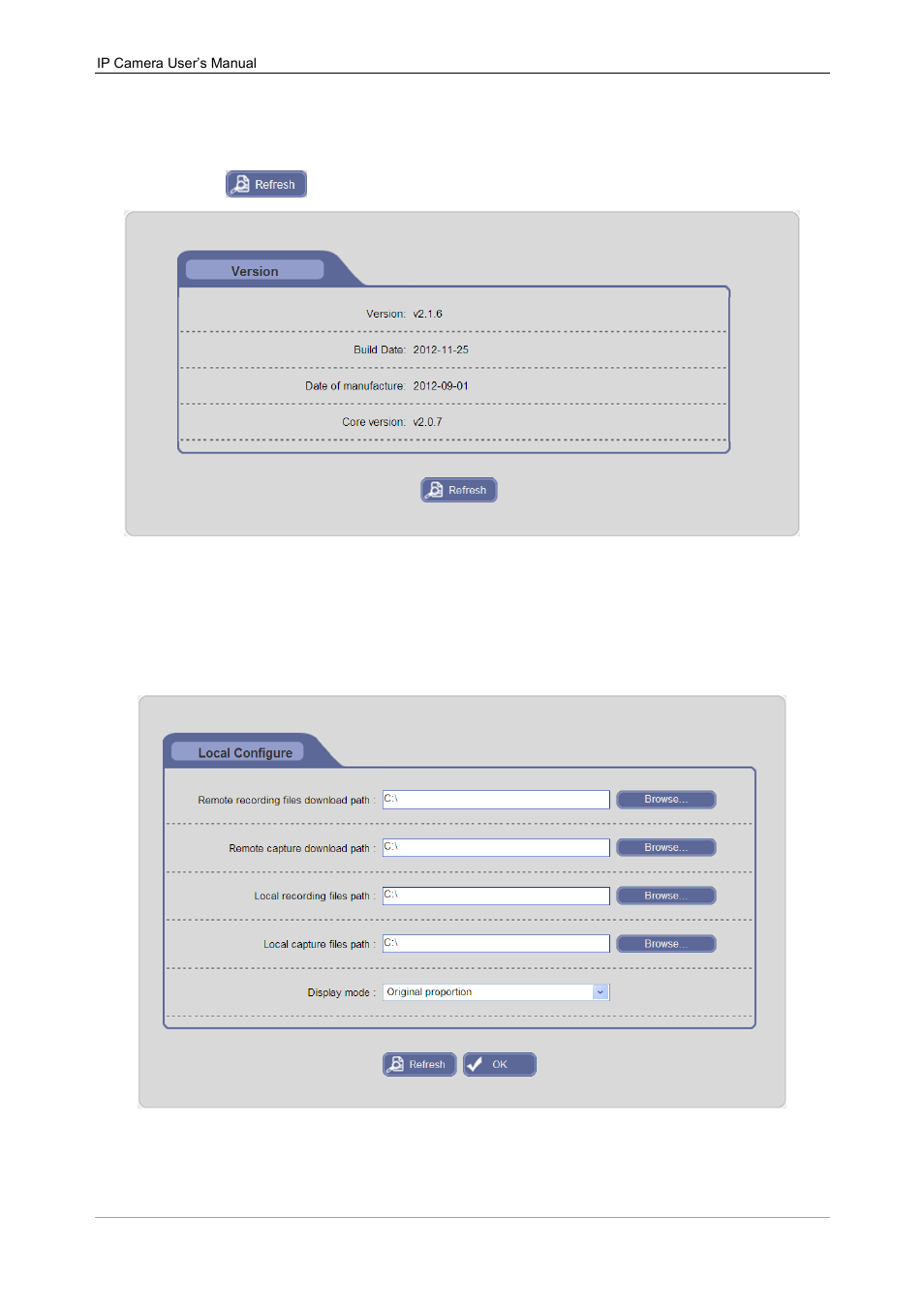 6 version, 12 local configure | Talos Security IPC311-W 720P Manual User Manual | Page 37 / 68