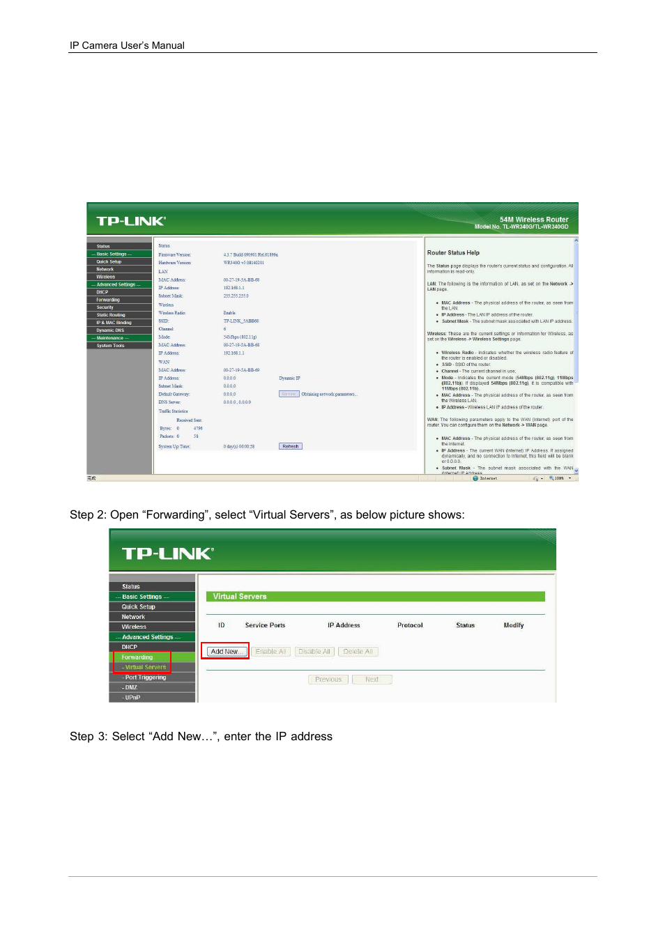 Appendix 6 port mapping | Talos Security IPC311-W 720P Manual User Manual | Page 64 / 68