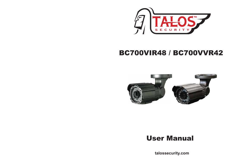 Talos Security BC700VIR48 User Manual | 4 pages
