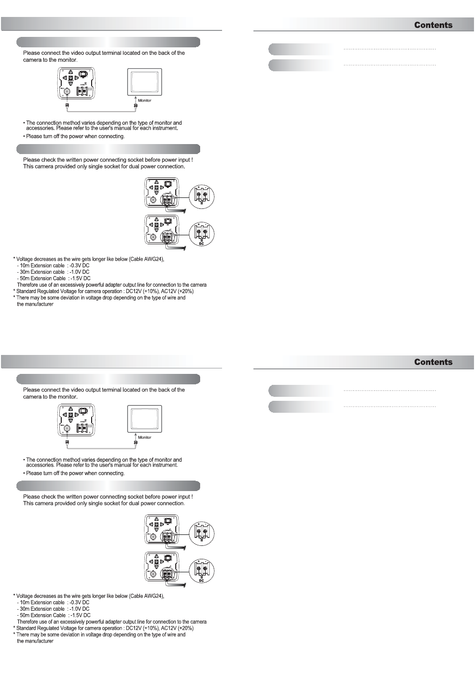 Installation procedures, Connecting a monitor connecting power, Specifications dimension | Talos Security BX700WICR User Manual | Page 5 / 10