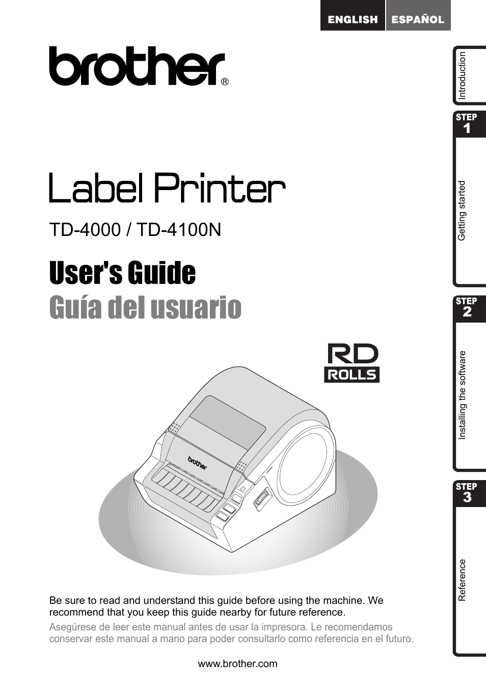 Brother TD4100N User Manual | 80 pages