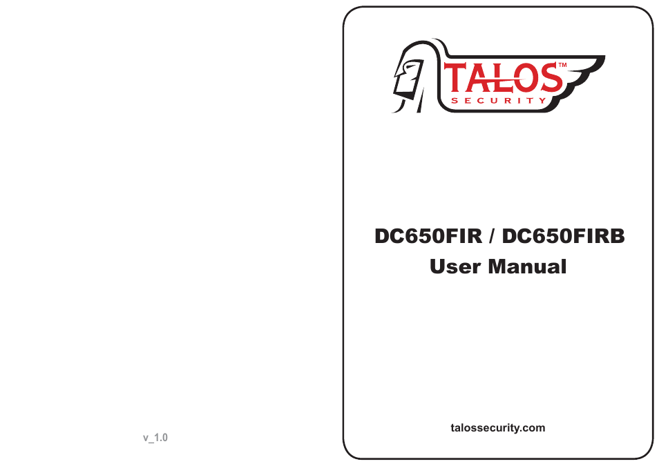 Talos Security DC650FIR User Manual | 2 pages