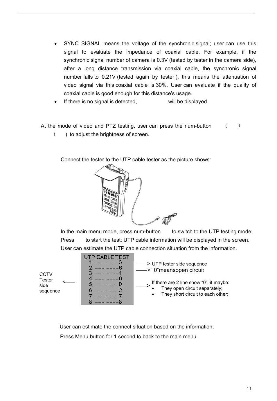 Talos Security CT330S CCTV Tester User Manual | Page 11 / 15