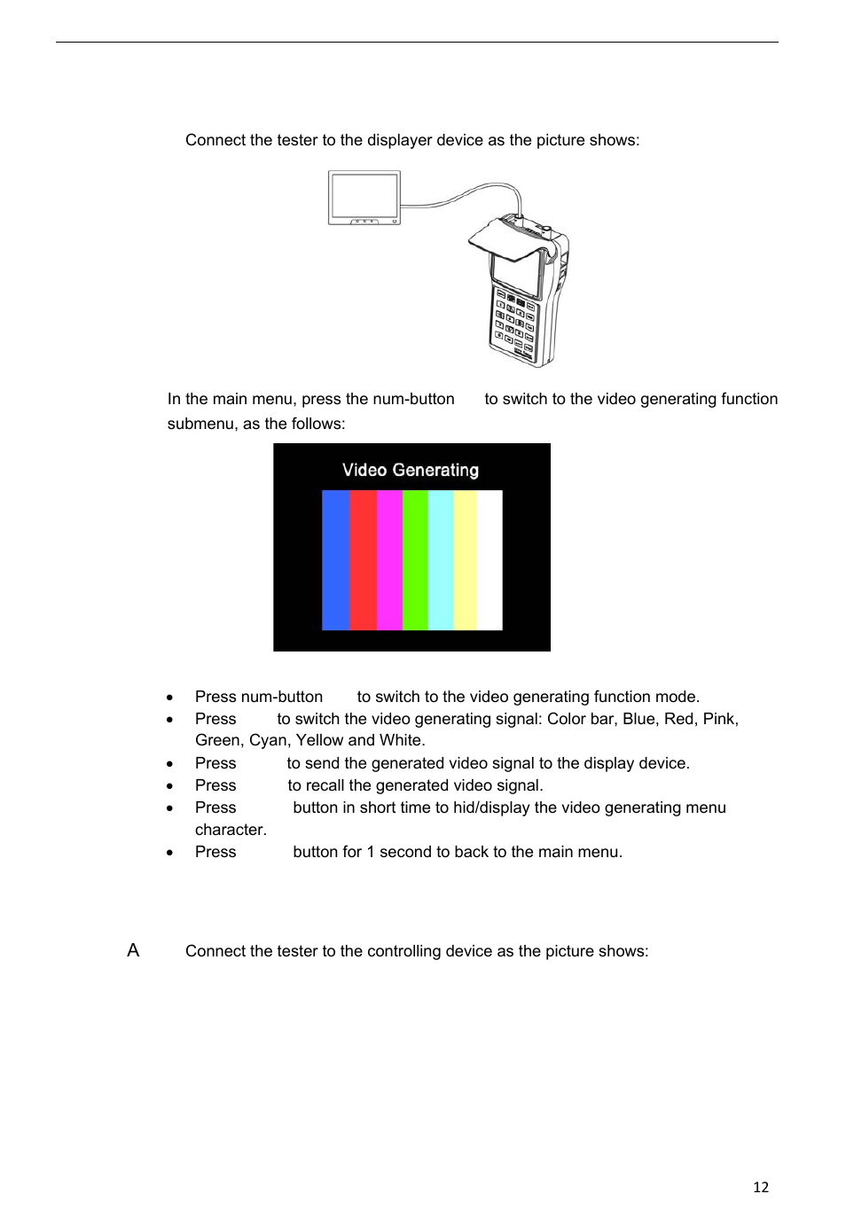 Talos Security CT330S CCTV Tester User Manual | Page 12 / 15