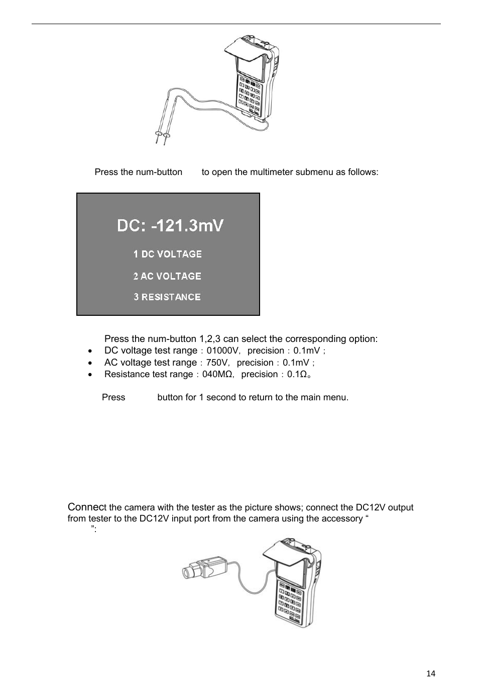 Talos Security CT330S CCTV Tester User Manual | Page 14 / 15