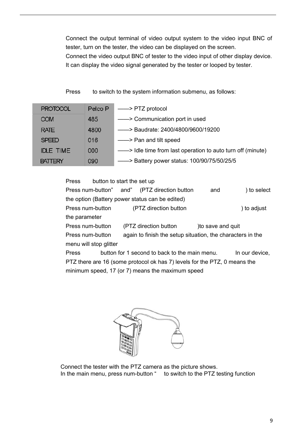 Talos Security CT330S CCTV Tester User Manual | Page 9 / 15