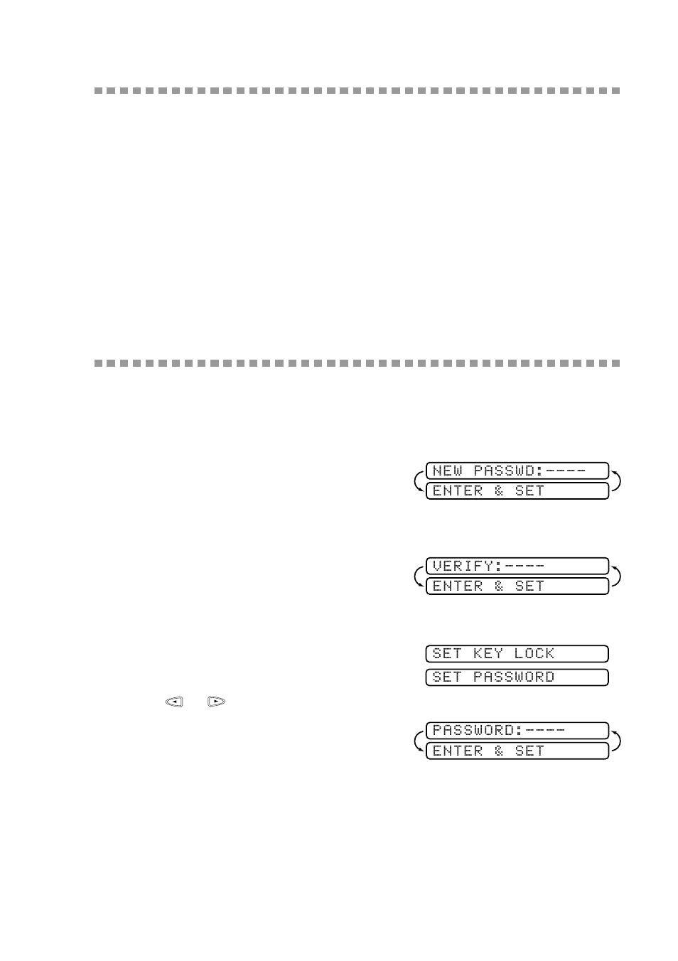 Key lock system, Using key lock system, Setting up the key lock system for the first time | Key lock system -5 using key lock system -5 | Brother FAX-335MC User Manual | Page 29 / 97