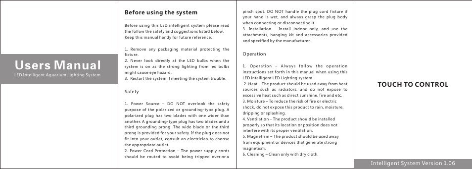 TaoTronics TT-AL12 User Manual | 2 pages