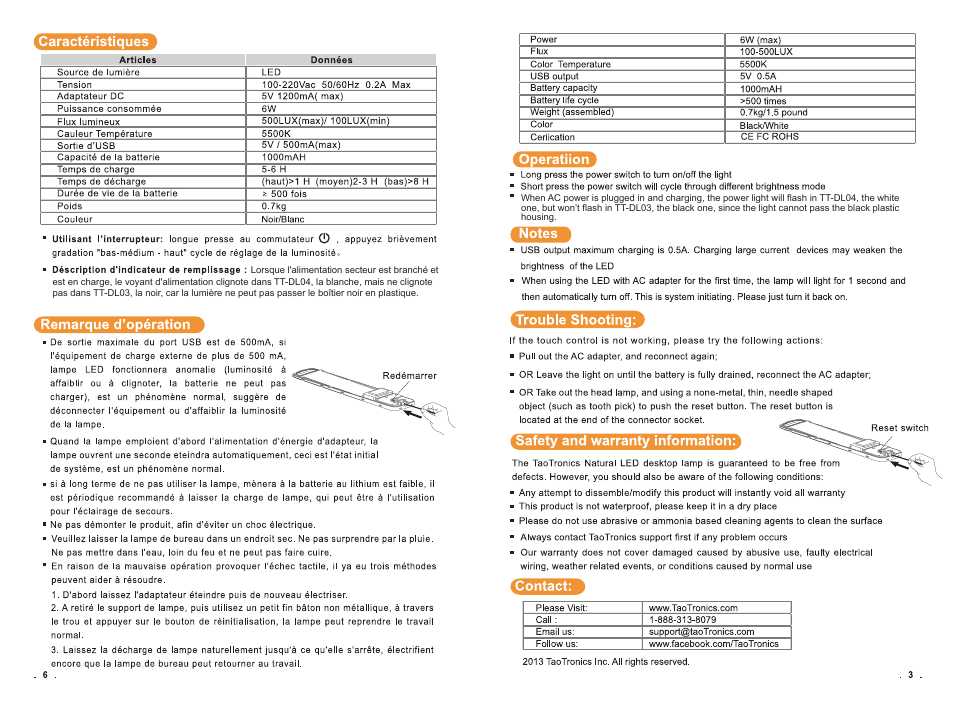 TaoTronics TT-DL04 User Manual | Page 4 / 6