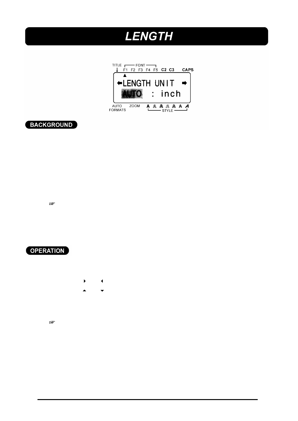 Length | Brother 580C User Manual | Page 103 / 188