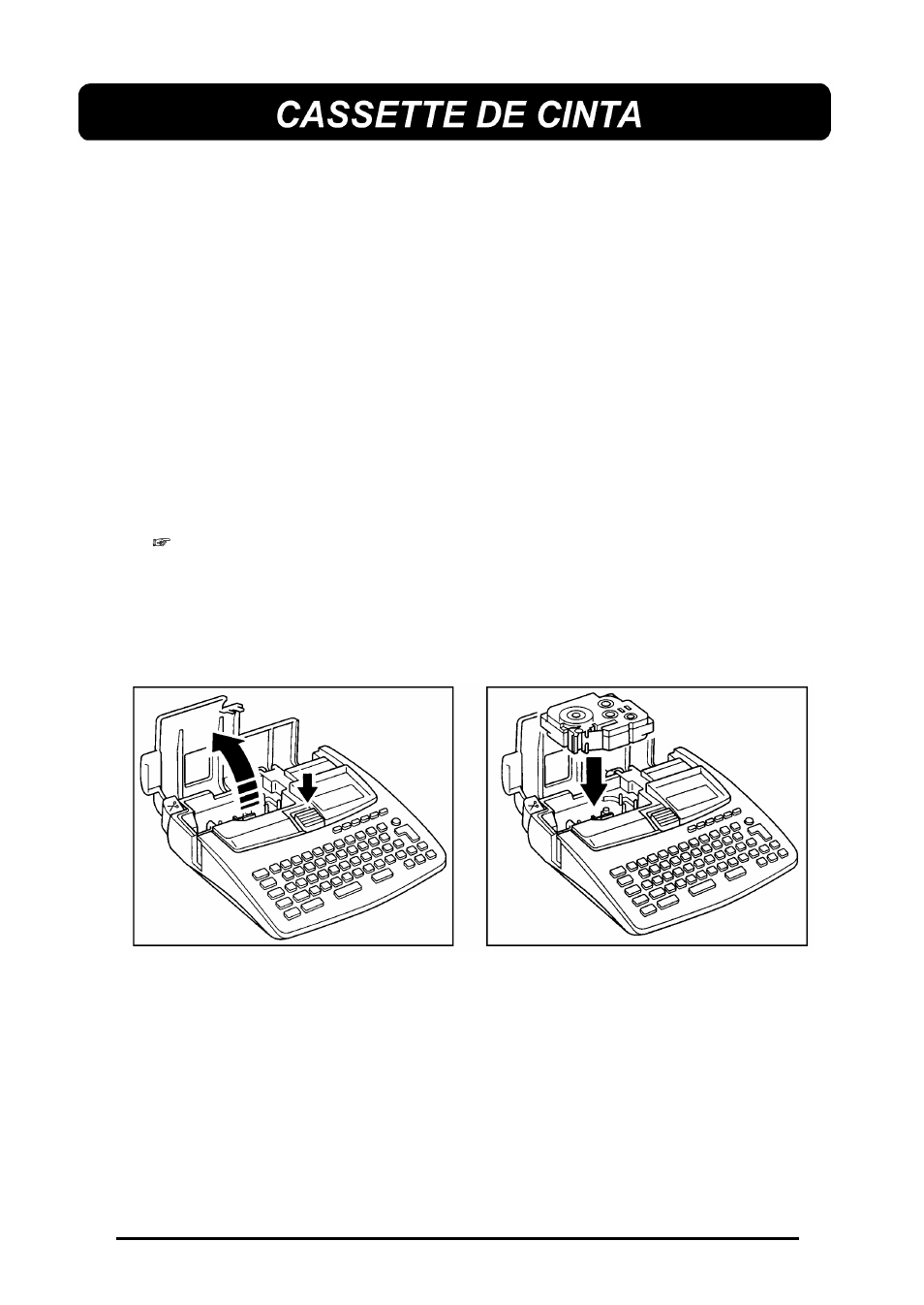 Cassette de cinta | Brother 580C User Manual | Page 146 / 188