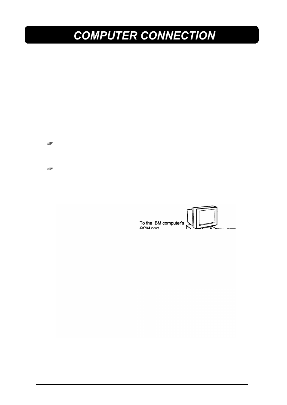 Computer connection | Brother 580C User Manual | Page 15 / 188