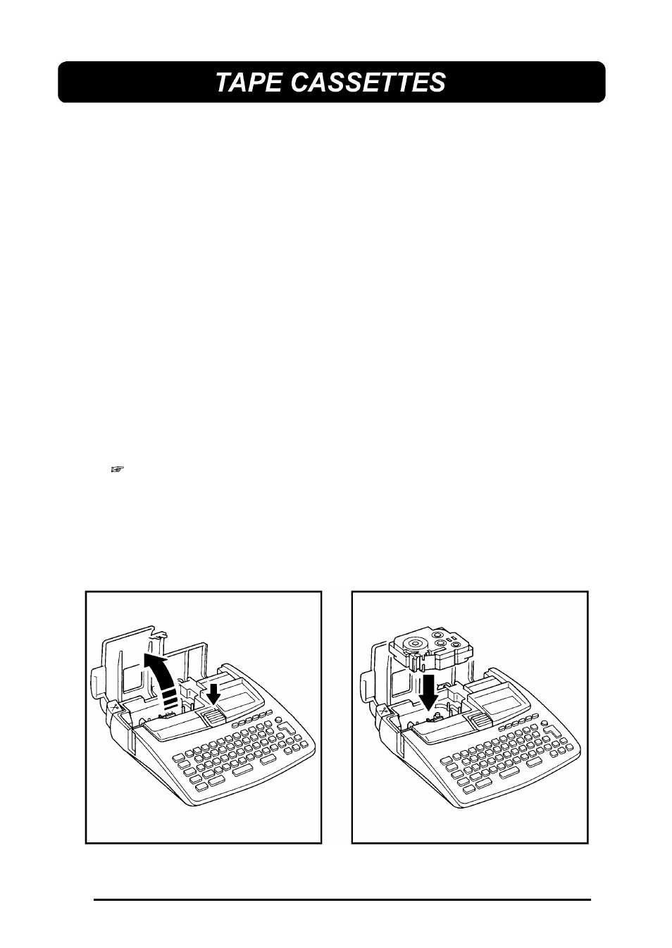 Tape cassette | Brother 580C User Manual | Page 16 / 188