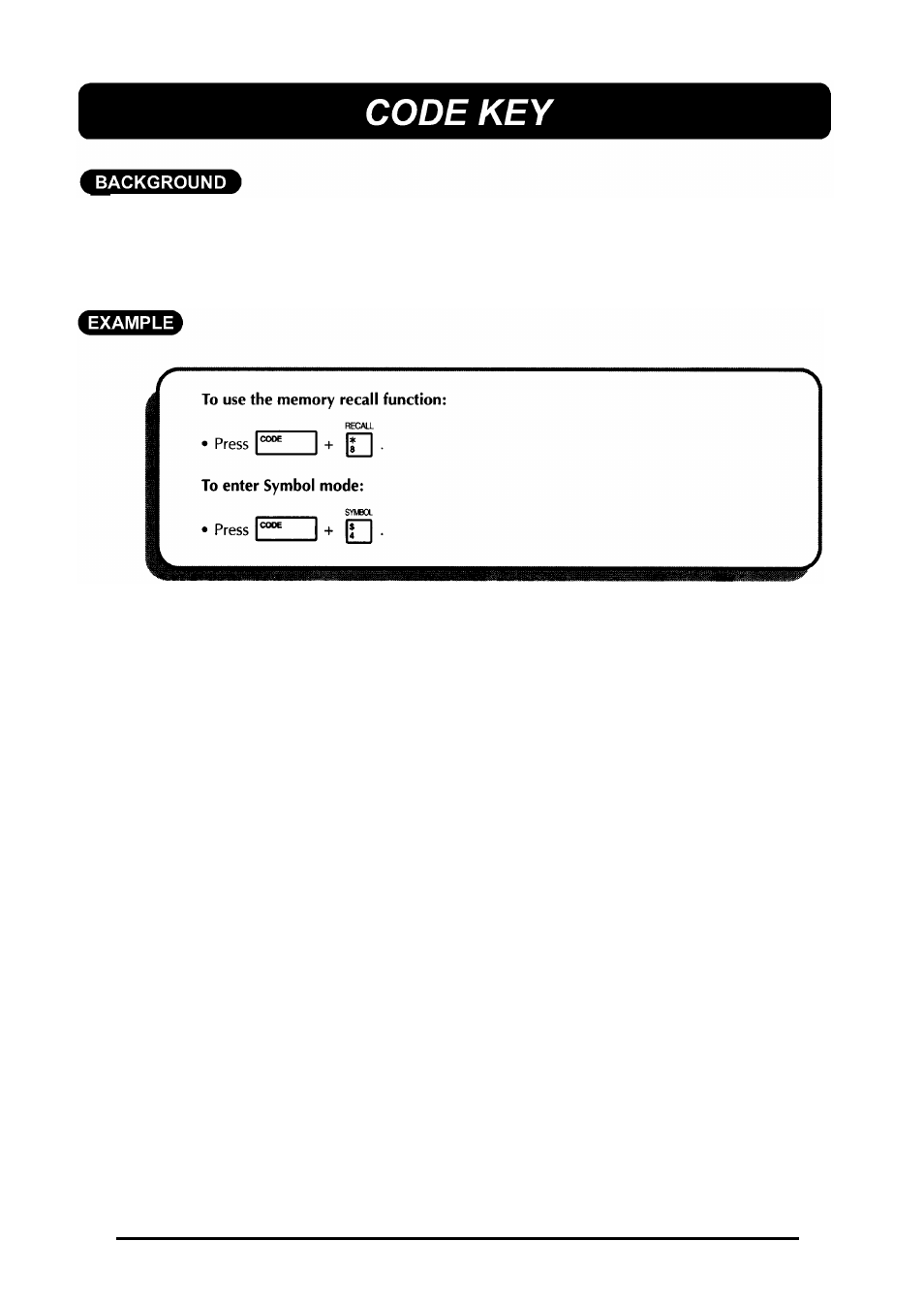 Code key | Brother 580C User Manual | Page 55 / 188