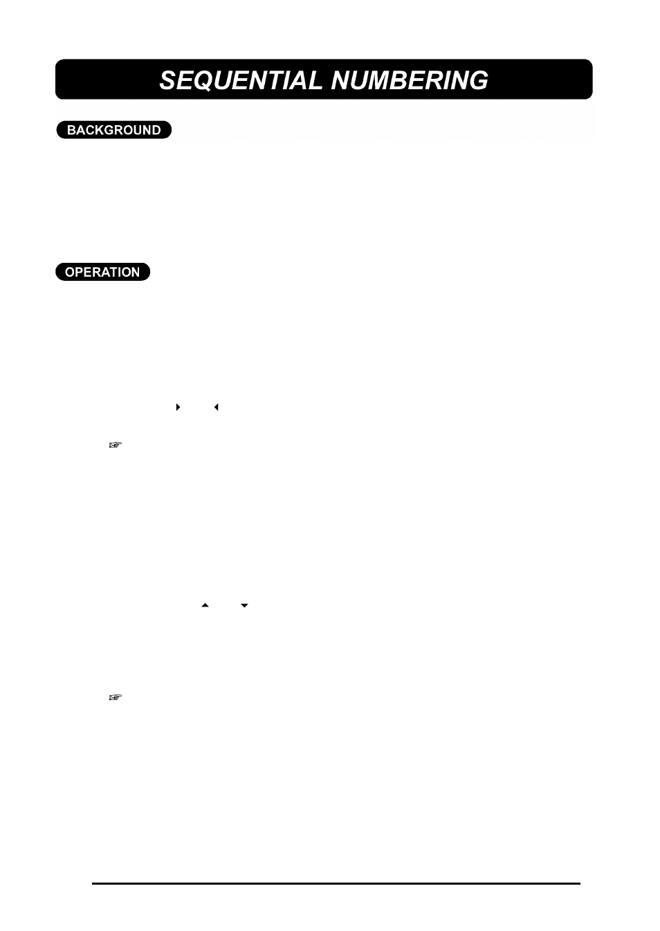 Sequential numbering | Brother 580C User Manual | Page 62 / 188