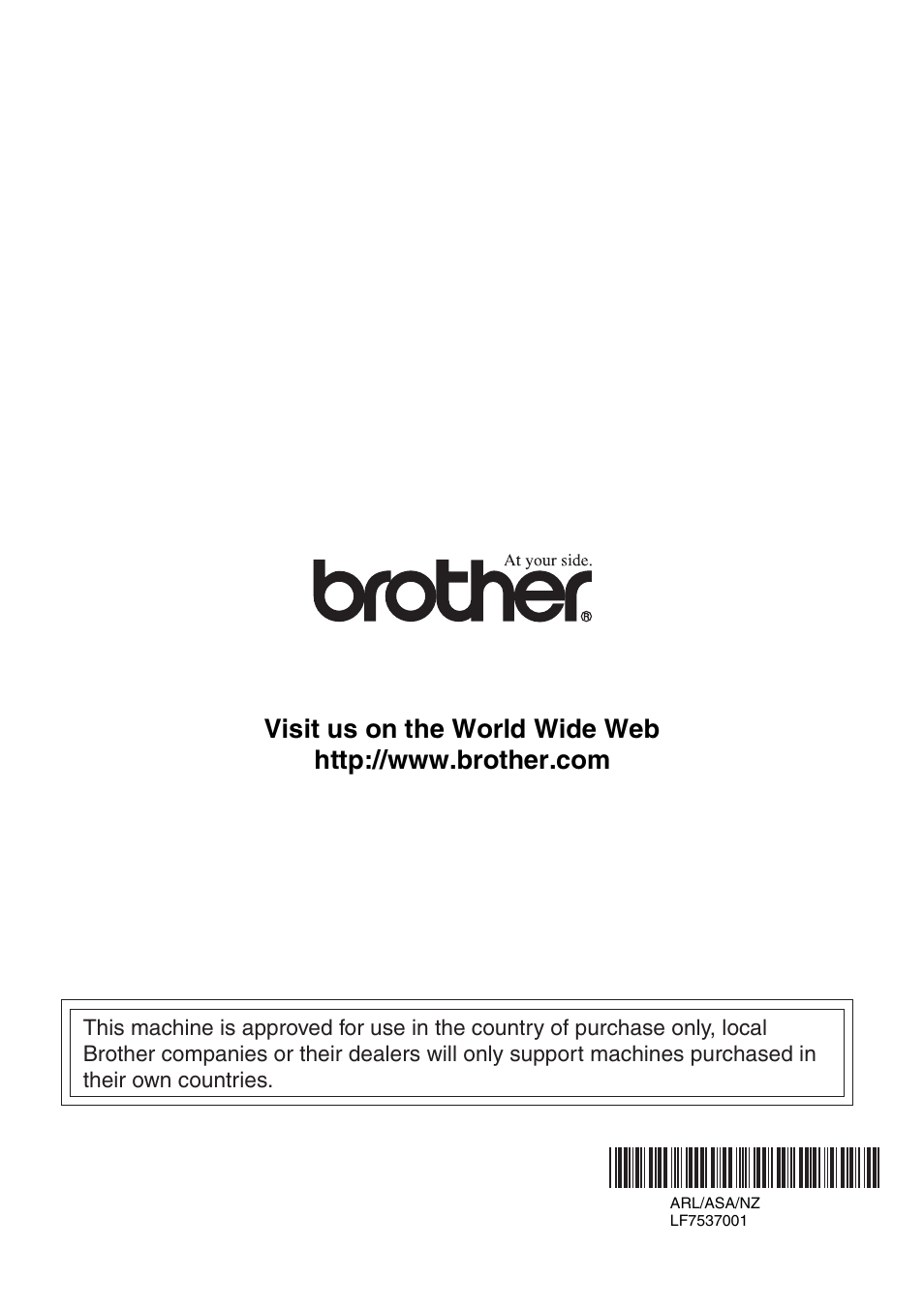 Brother arl/asa/nz | Brother 1840C User Manual | Page 192 / 192