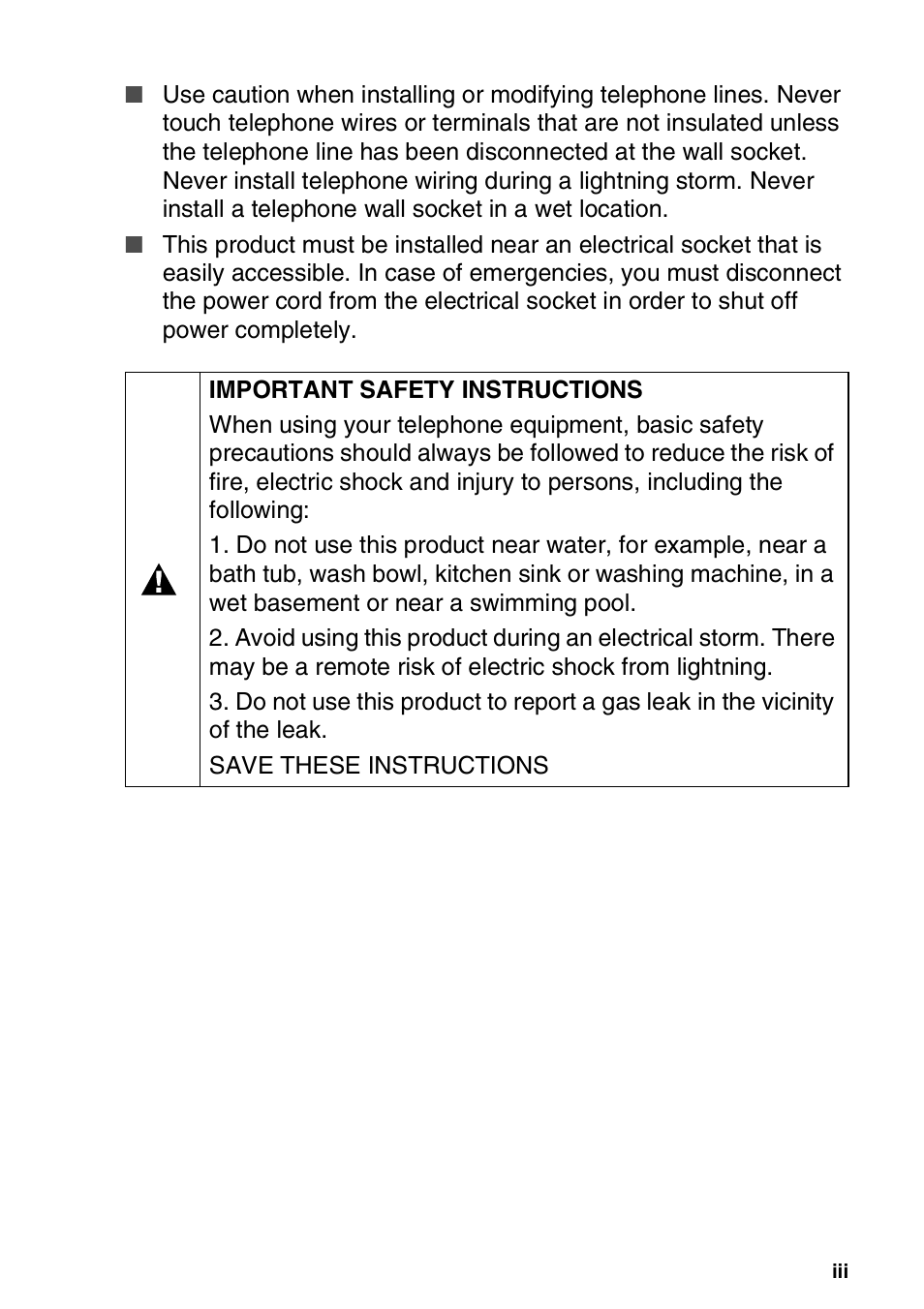 Brother 1840C User Manual | Page 5 / 192