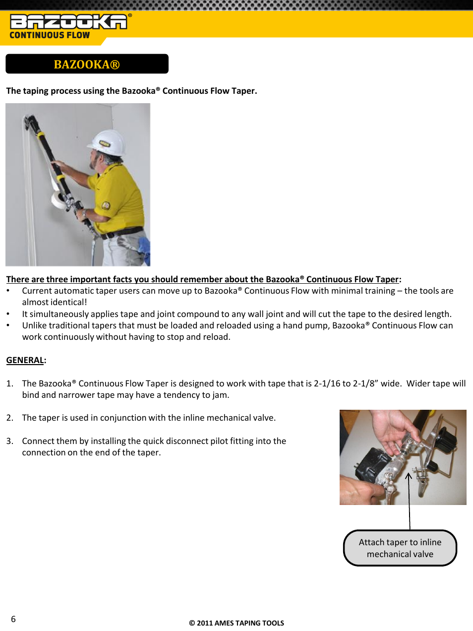 Bazooka | TapeTech T05CF Bazooka Continuous Flow Taper User Manual | Page 7 / 29