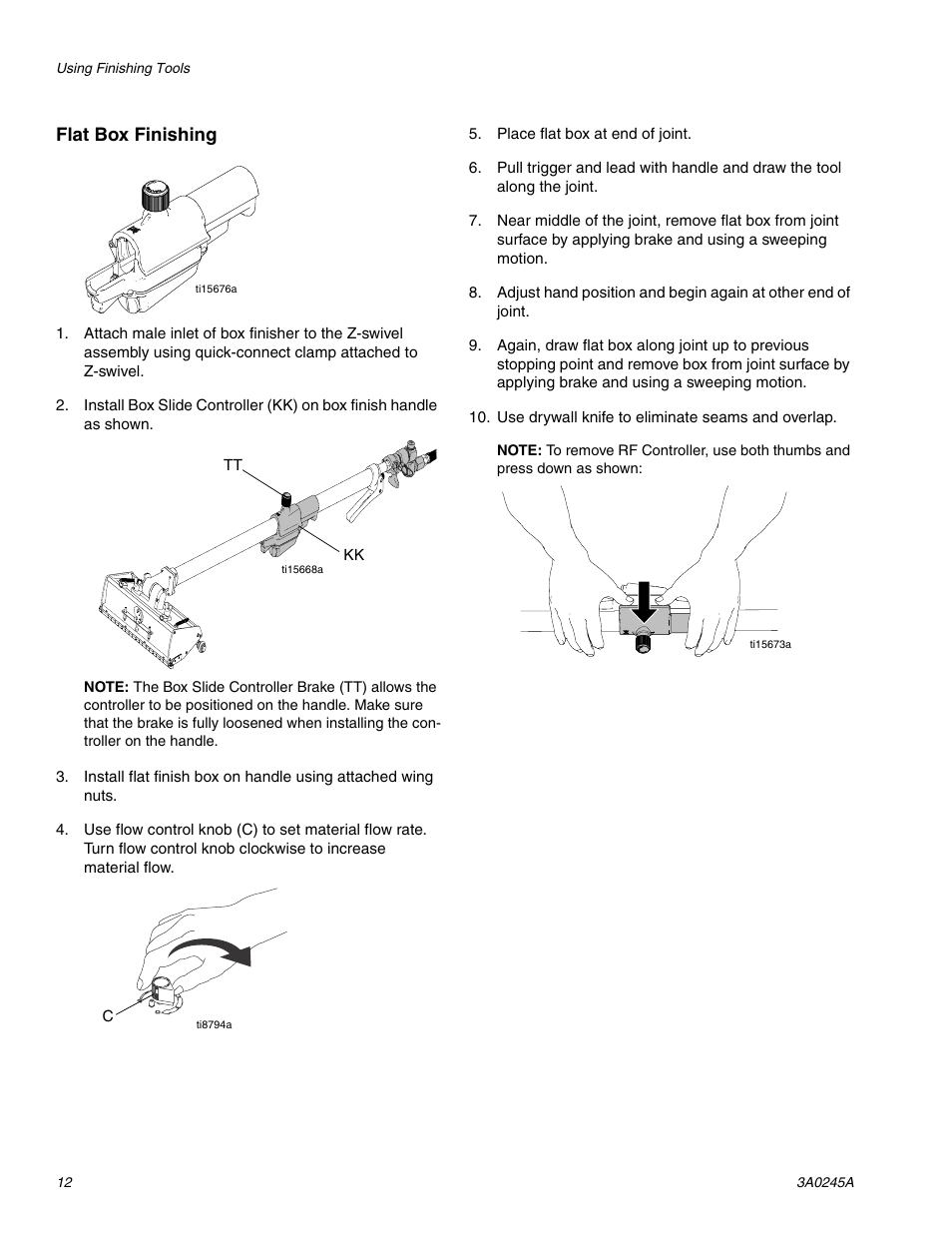 Flat box finishing | TapeTech CFFULL Cont. Flow Full Bundle User Manual | Page 12 / 32