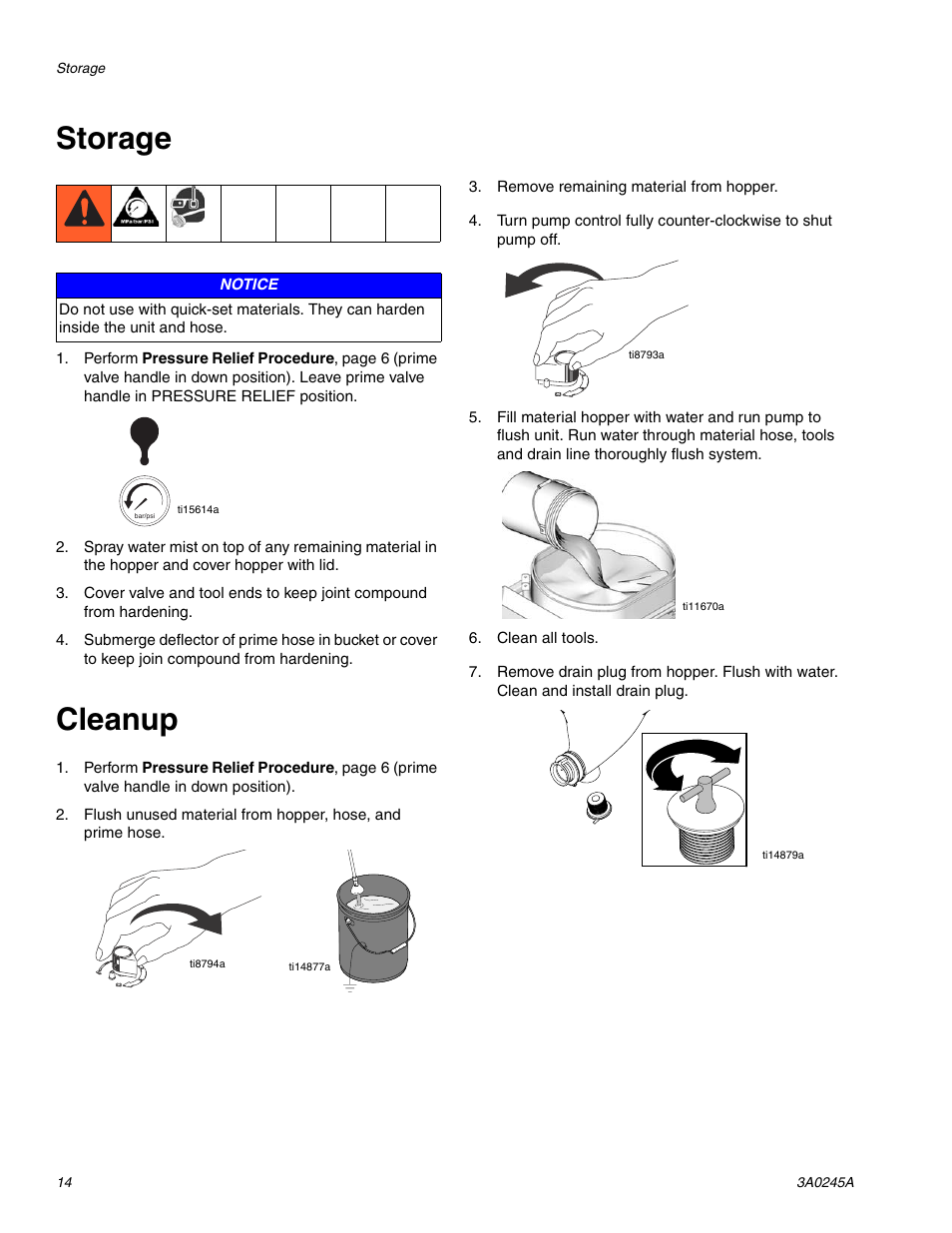 Storage, Cleanup | TapeTech CFFULL Cont. Flow Full Bundle User Manual | Page 14 / 32