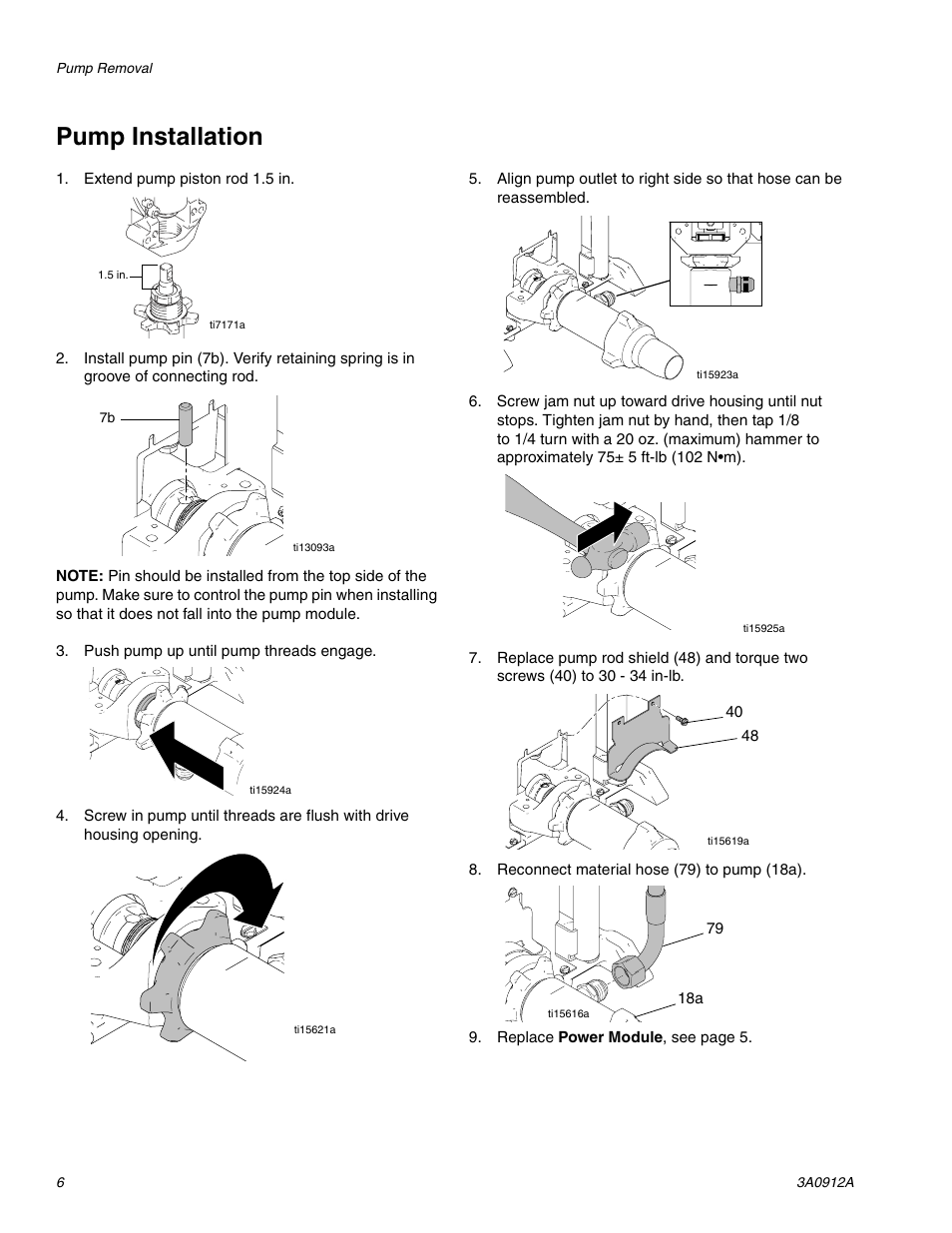 Pump installation | TapeTech CTPMP Bazooka Continuous Flow Pump Repair User Manual | Page 6 / 12