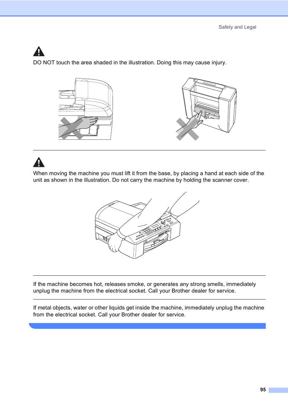 Safety and legal 95 | Brother MFC-5860CN User Manual | Page 105 / 168