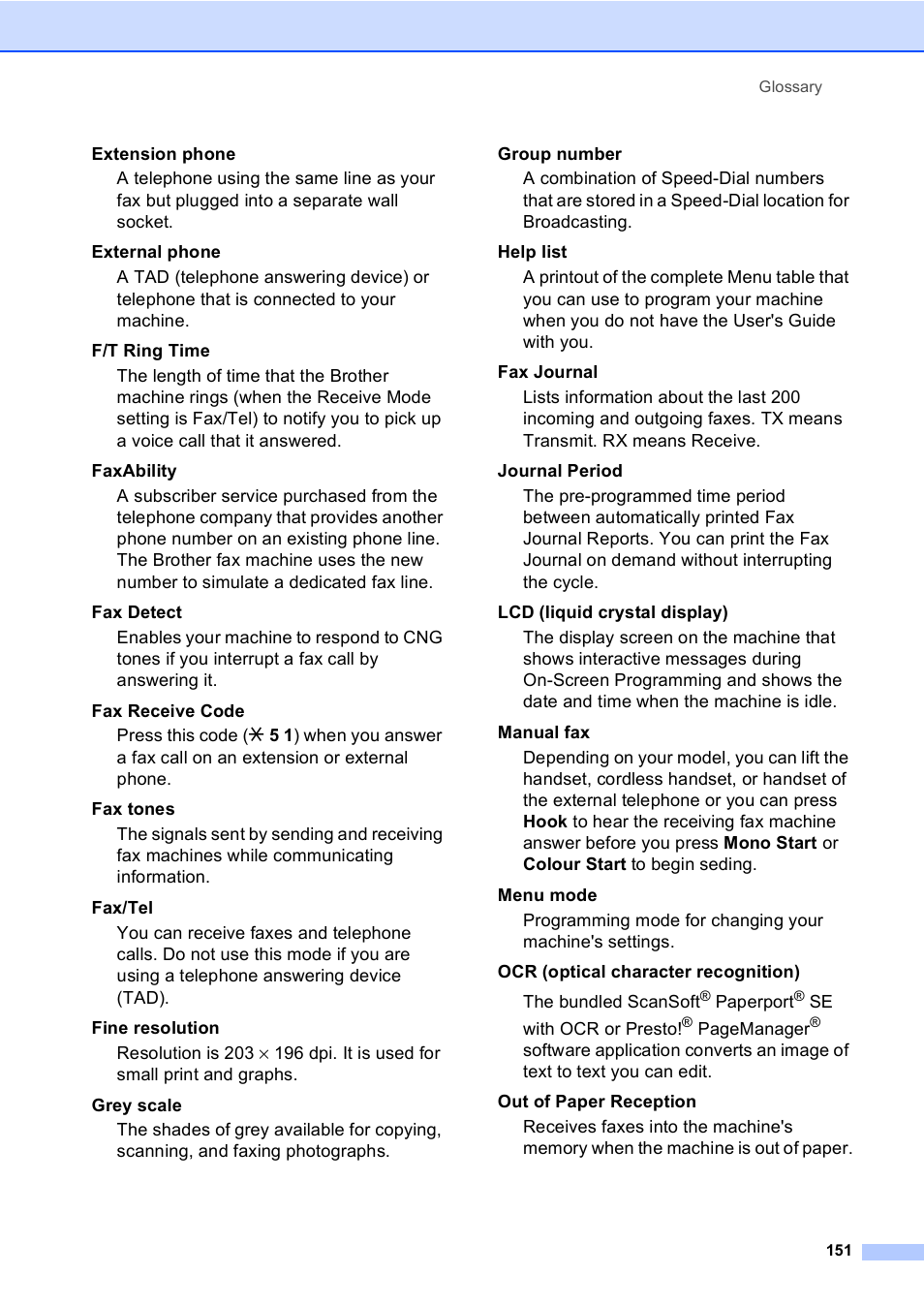 Brother MFC-5860CN User Manual | Page 161 / 168