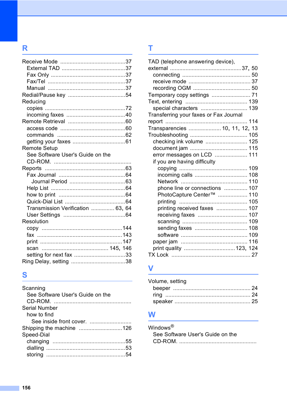 Brother MFC-5860CN User Manual | Page 166 / 168