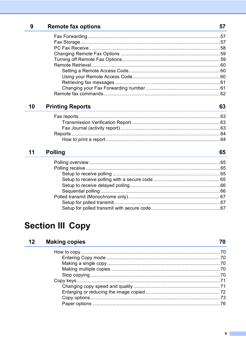 Brother MFC-5860CN User Manual | Page 7 / 168