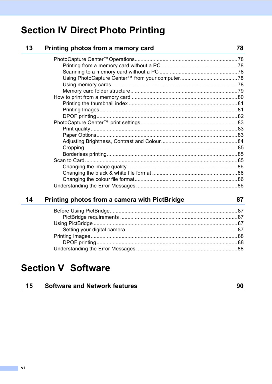 Brother MFC-5860CN User Manual | Page 8 / 168