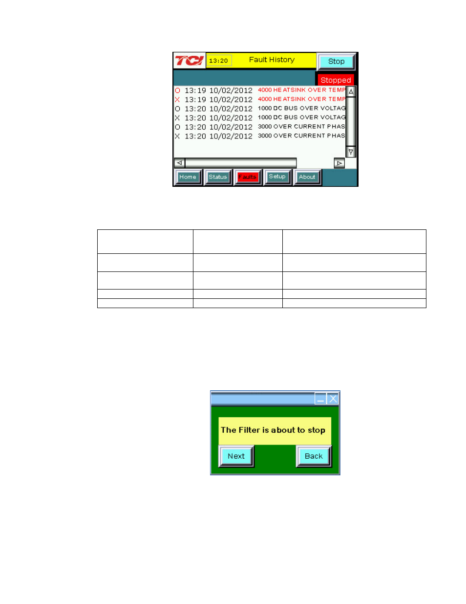 Setup screen | TCI HGA Manual User Manual | Page 89 / 105