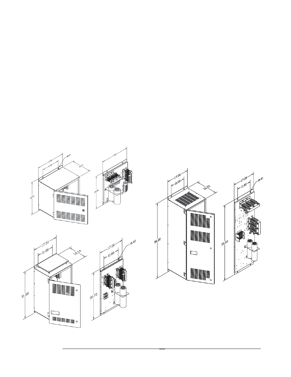 Drawings, Schematic diagrams, Outline and mounting dimension drawings | Additional typical drawings | TCI HG7 User Manual | Page 18 / 56