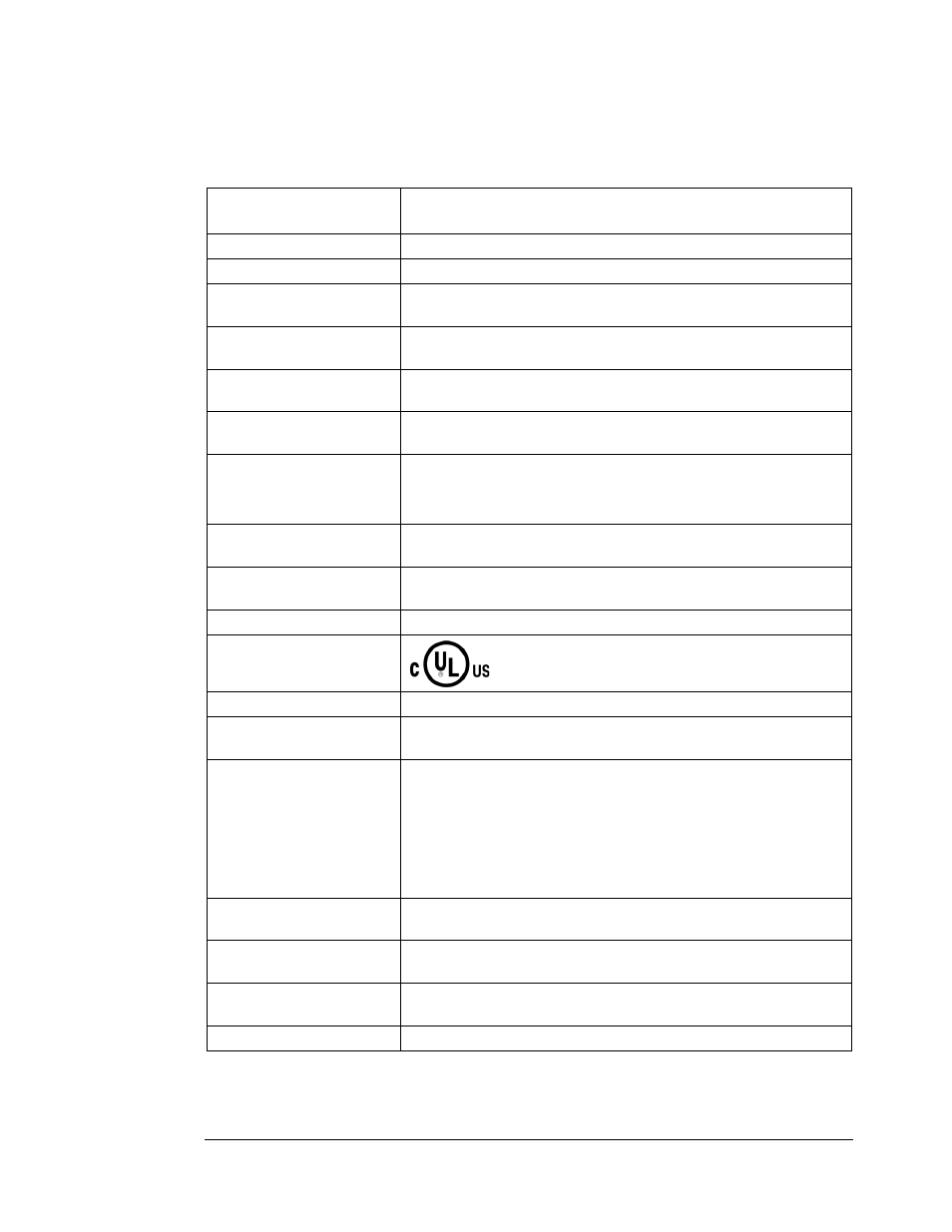 Product technical specifications | TCI HG7 User Manual | Page 26 / 56