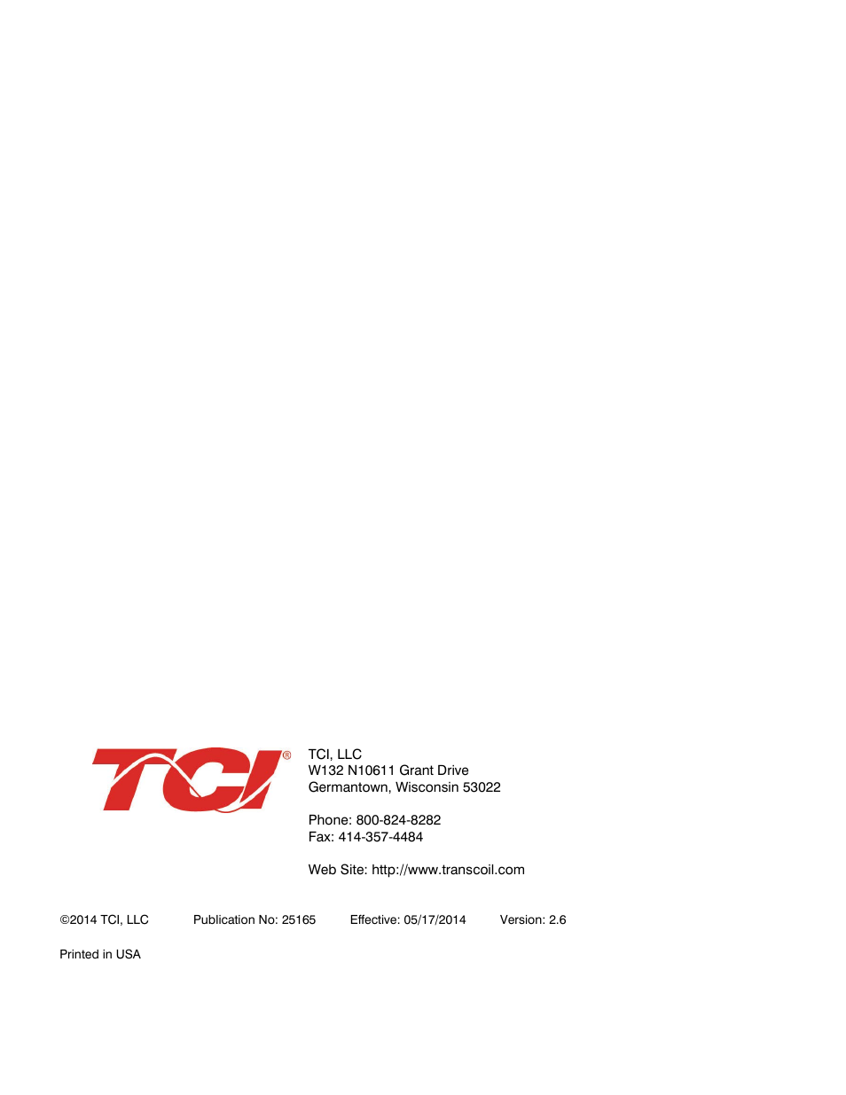 TCI HG7 User Manual | Page 56 / 56