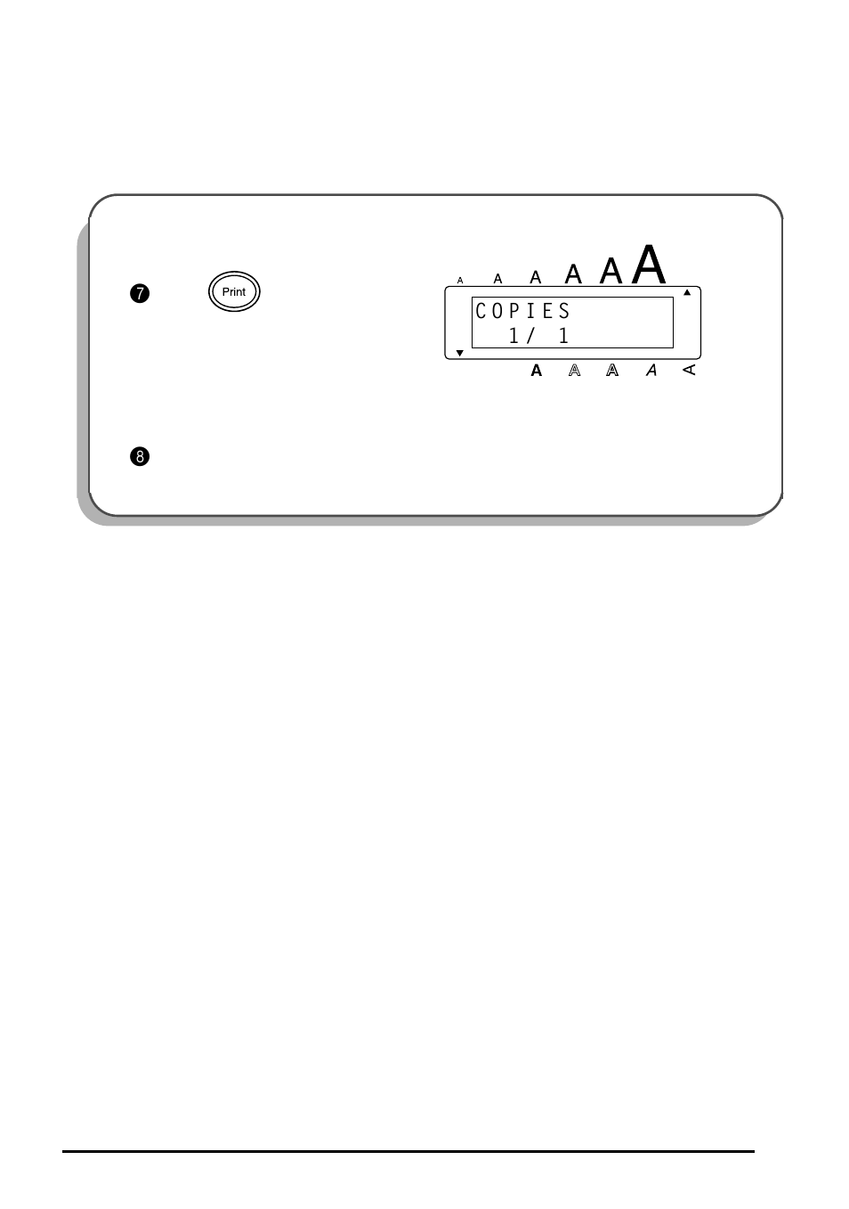 Printing the text | Brother 1810 User Manual | Page 19 / 139