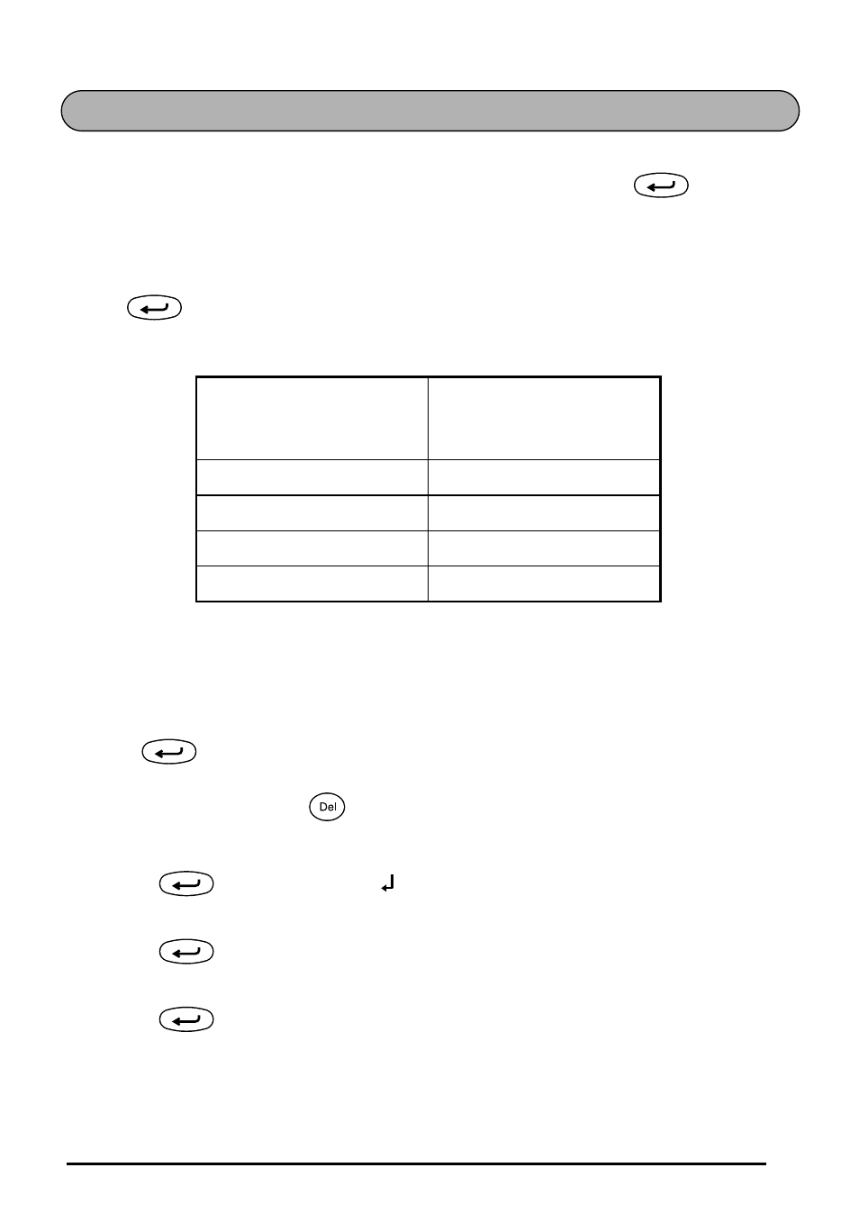 Return key | Brother 1810 User Manual | Page 35 / 139