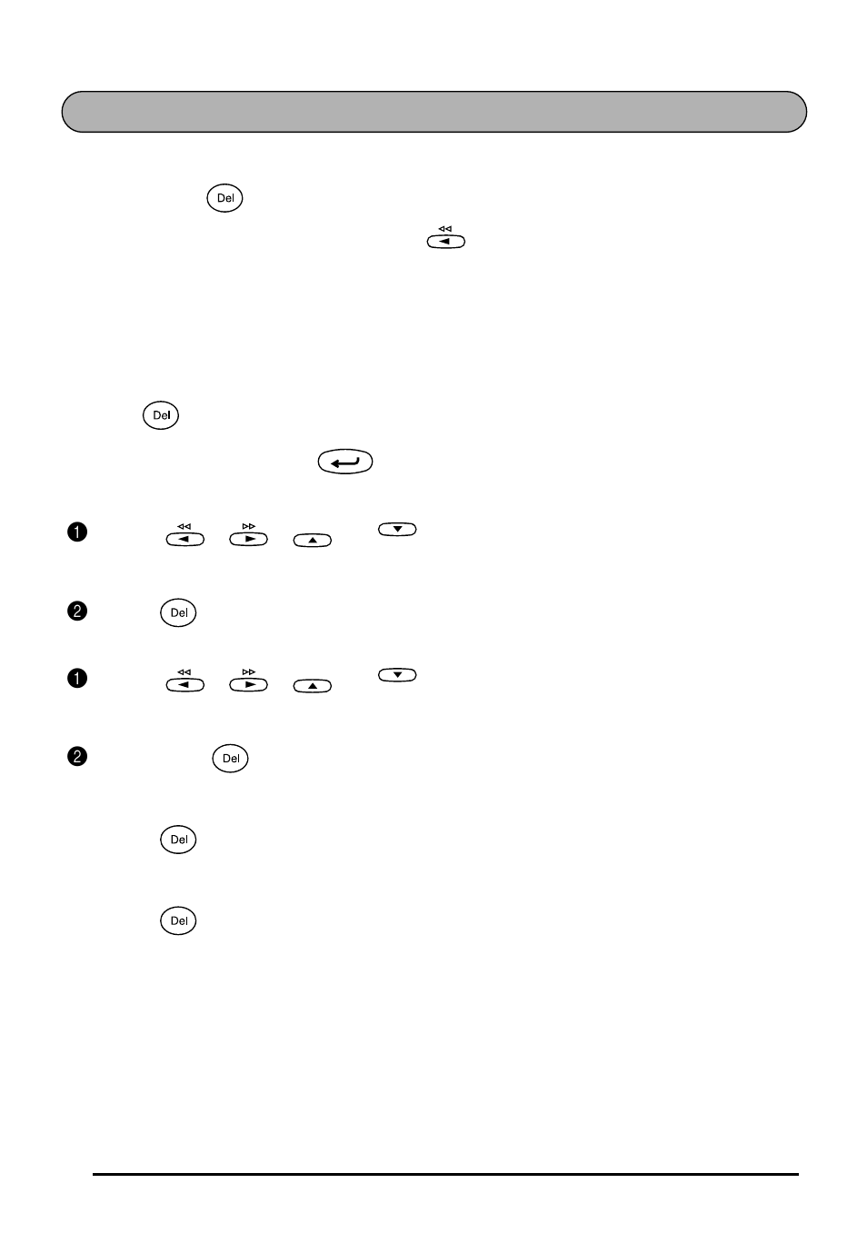 Delete key | Brother 1810 User Manual | Page 38 / 139