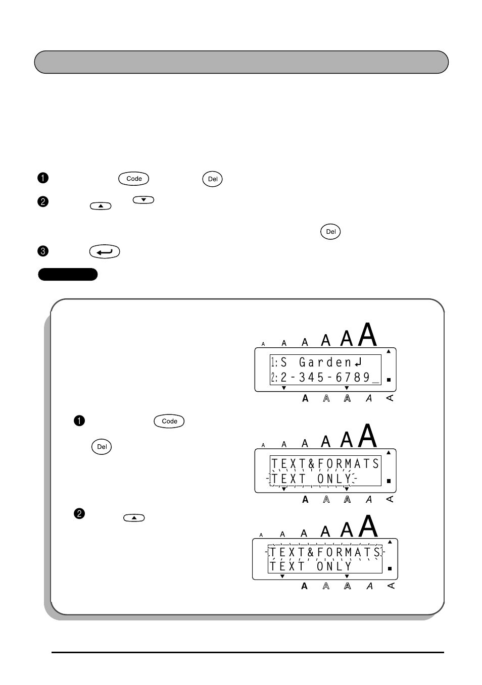 Clear function | Brother 1810 User Manual | Page 40 / 139