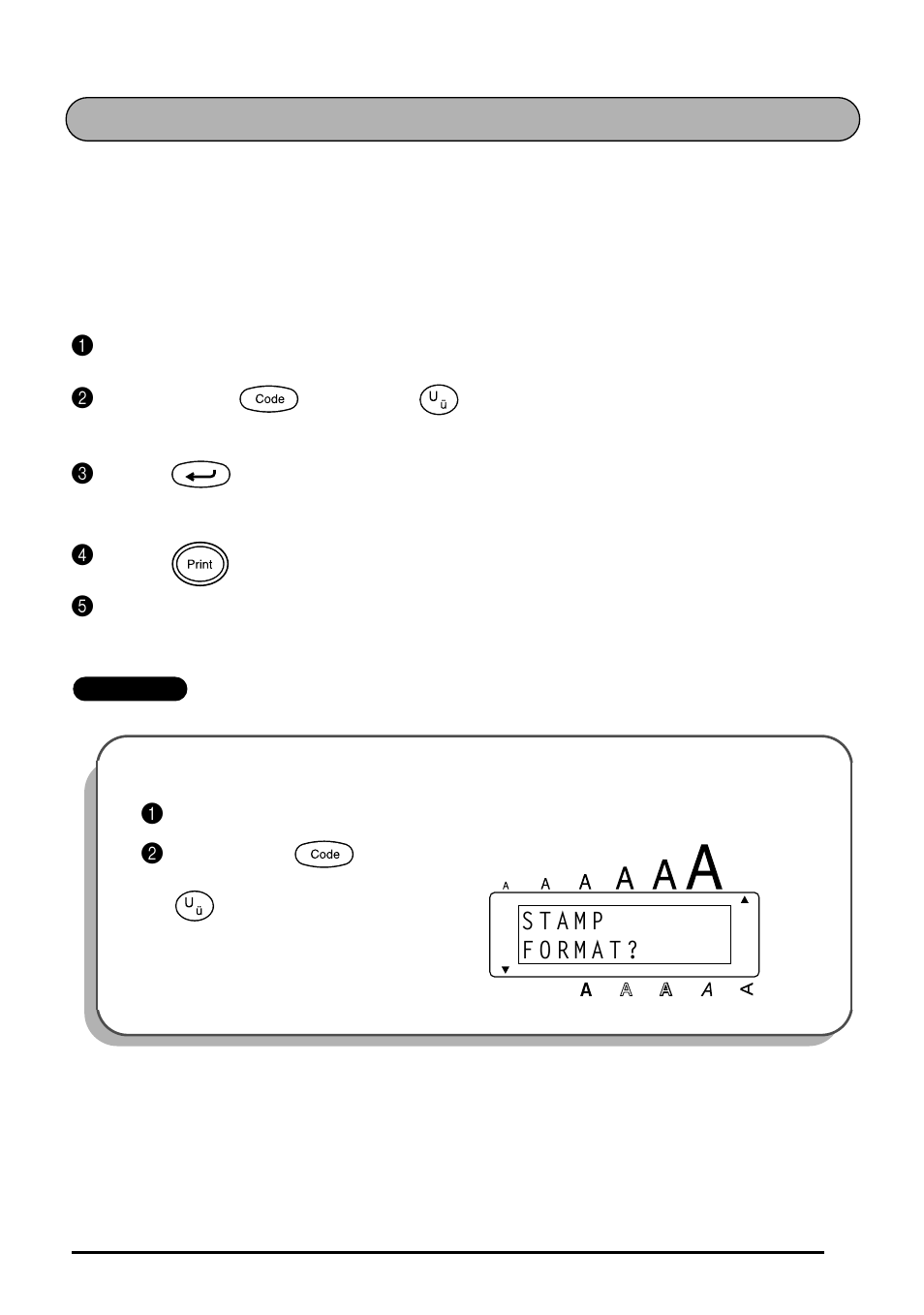 Stamp function | Brother 1810 User Manual | Page 49 / 139