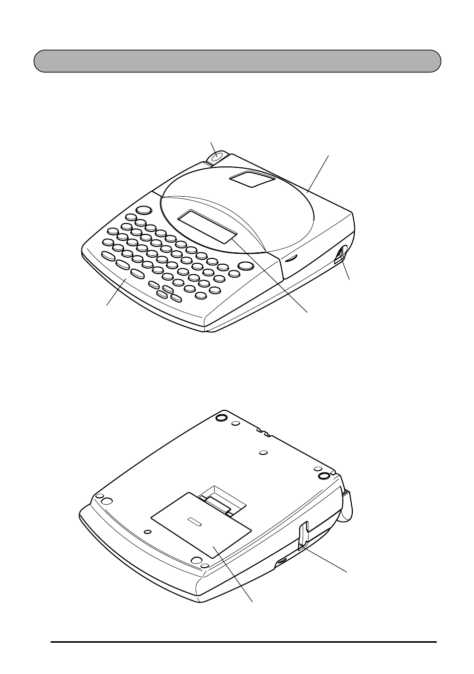 General description, Top view bottom view | Brother 1810 User Manual | Page 6 / 139