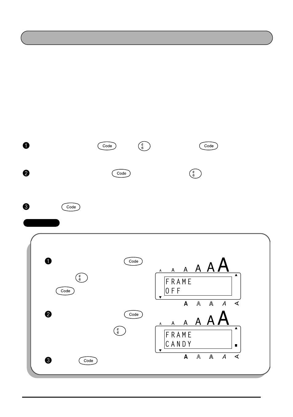 Frame function | Brother 1810 User Manual | Page 63 / 139