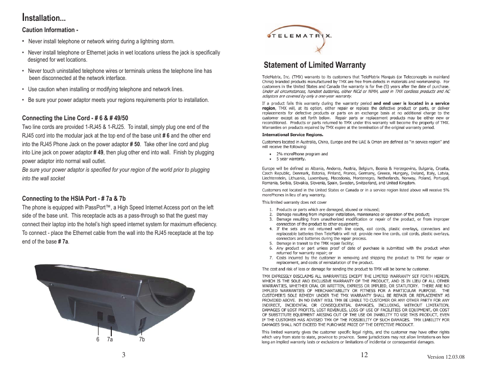 Telematrix 9600 Series User Manual | Page 4 / 8